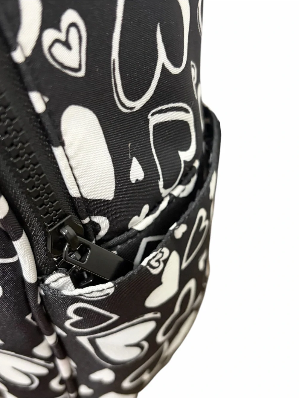 Brighton Heart Pattern Black & White Small Backpack - NWOT